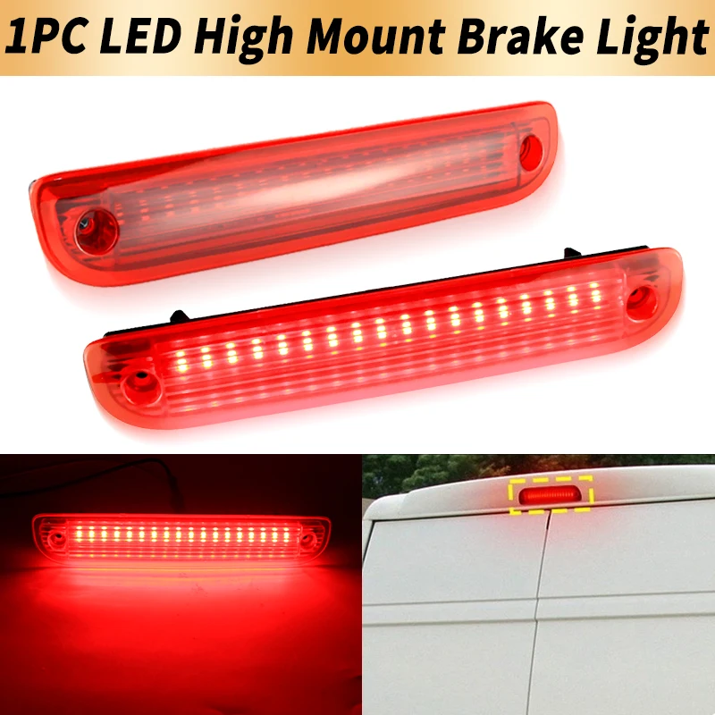 1PC LED High Mount Third Brake Light Canbus For Peugeot Boxer For Citroen Relay For Fiat Ducato 2007-2023 Red Lamp Car Accessory