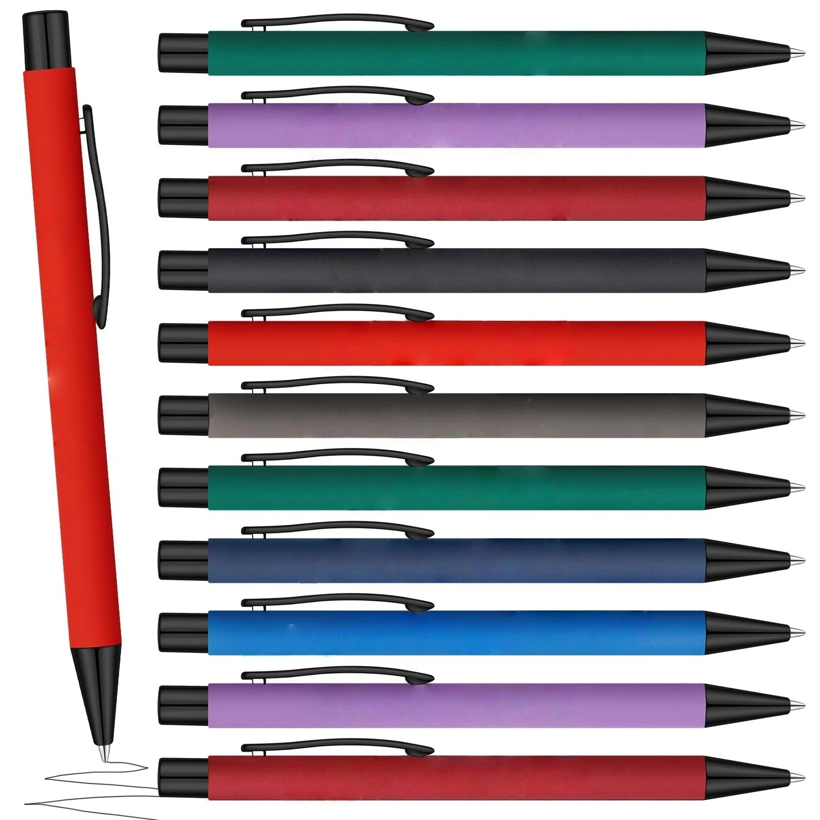 

Шариковая ручка из металлического материала 1,0 в форме пули с алюминиевым стержнем с клеем Идеально подходит для офисной рекламы