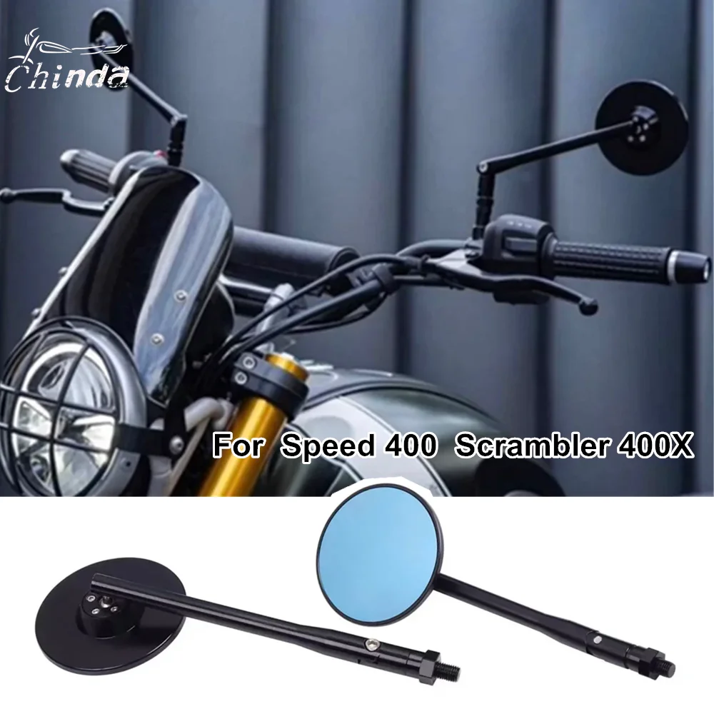 

2024 New Motorcycle Conversion Mirror CNC Mirror For Triumph Speed 400 Scrambler 400 X Scrambler 400X Speed400 2024-2025