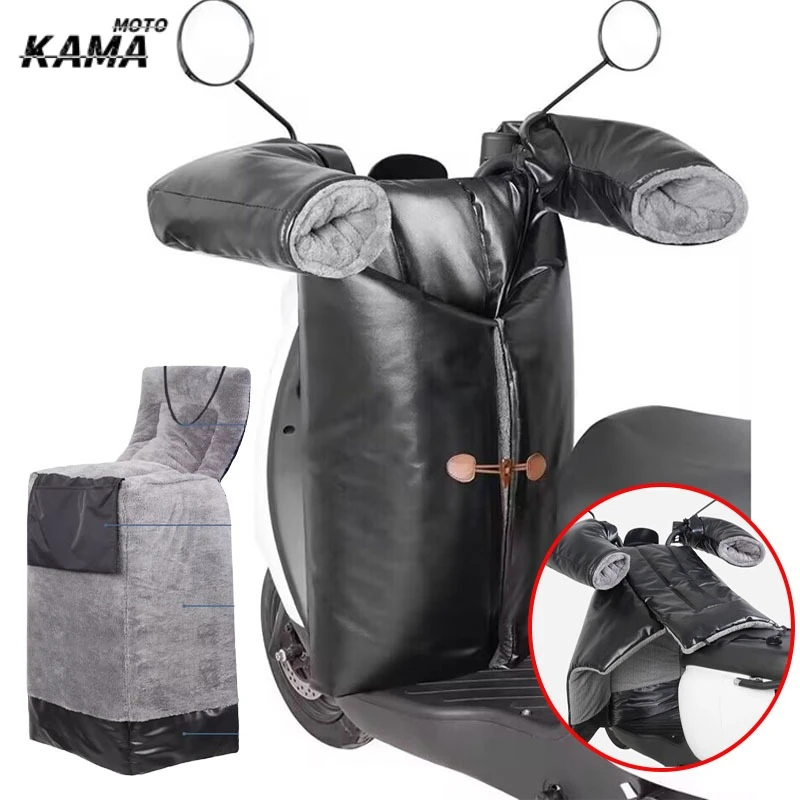 

Winter Foldable Windproof Quilt Thickened Waterproof Motorcycle Leg Protectors Separate Front Wihield Pedal Vehicle Knee Pads