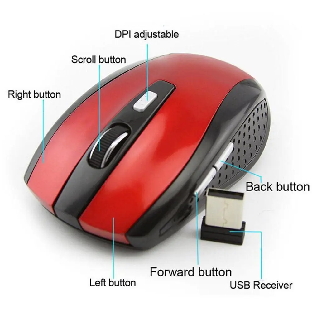 2.4G Wireless Optical Mouse 7500 Wireless Mouse 6 Colors Multi-choice Female Office Mini Mouse For Laptop