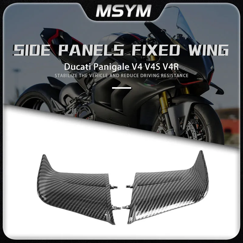 

For Ducati Panigale V4 V4S V4R 2022 2023 New Motorcycle Winglets Side Panels Fixed Wing Aerodynamics Fairing