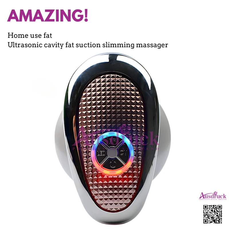 Wielofunkcyjne mini urządzenie ultradźwiękowe do kawitacji, radiofrekwencji (RF) z czerwonym światłem LED do napinania skóry i odchudzania