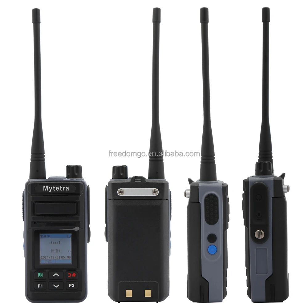 Mytetra MYT-DM308 Handheld Digital UHF 400-480MHz 5W 0-7KM Range PC Programmable Emergency Alarm IP51 2000-2500mAh Battery