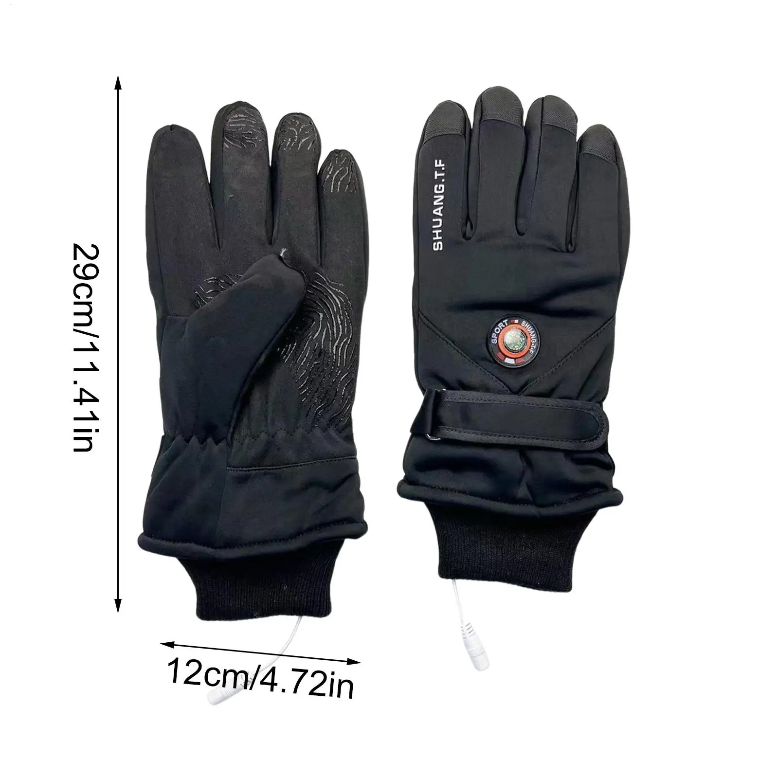 Guanti da moto riscaldati Scaldamani USB Touchscreen Guanti riscaldati USB per uomo Donna Attività all'aperto Sport Ciclismo Sci