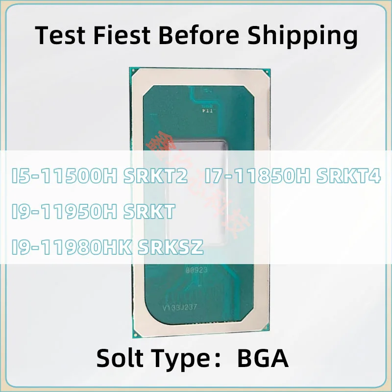 I5-11500H SRKT2 I7-11850H SRKT4 I9-11950H SRKT I9-11980HK SRKSZ BGA CPU Notebook processor