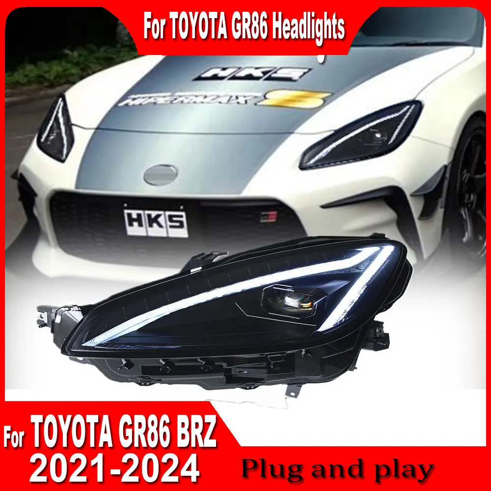 

Car Styling Headlight For Subaru BRZ GR86 Headlamp 2022 2023 GR86 LED Headlight DRL Signal Hid Bi Xenon Assembly Plug and play