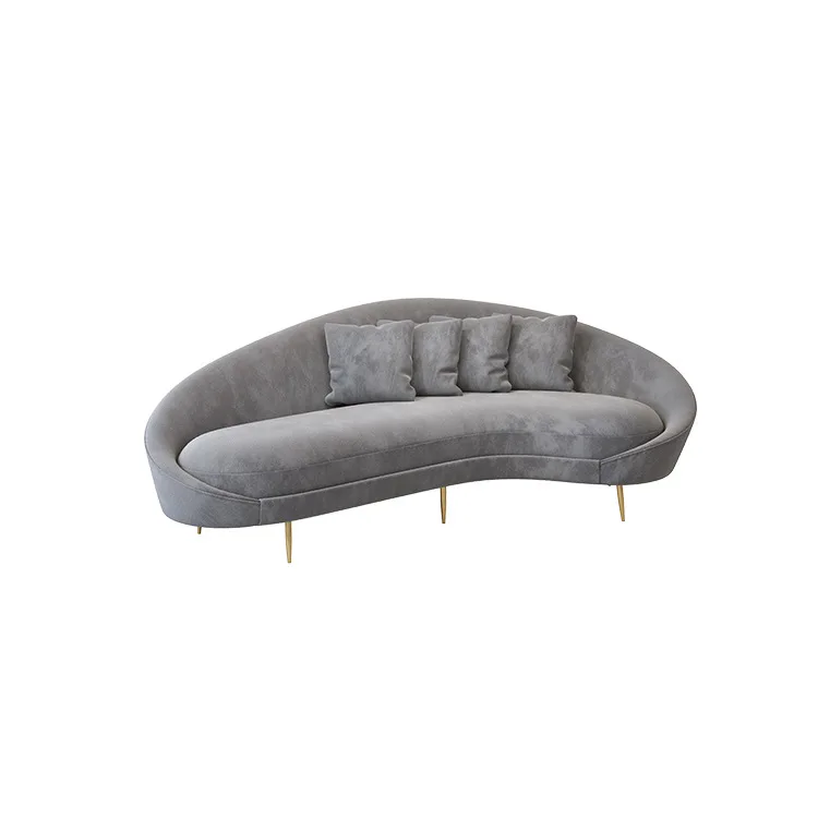 

Light luxury combination company office rest area double sofa cloud cloth