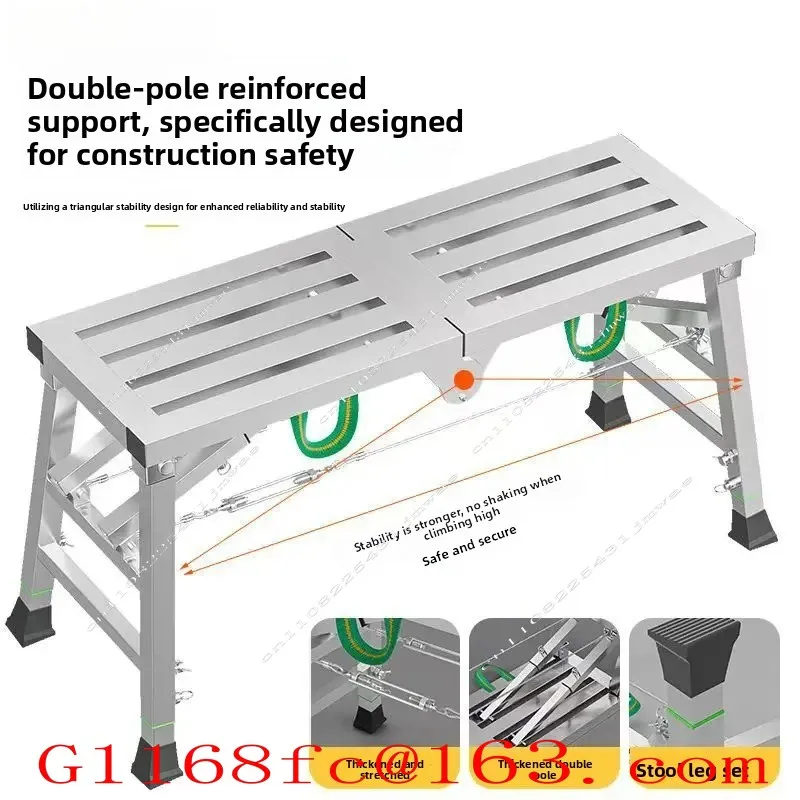 Folding Multifunctional Construction Platform, Thickened Scaffolding, Elevator, Decorative Indoor Horse Stool Ladder