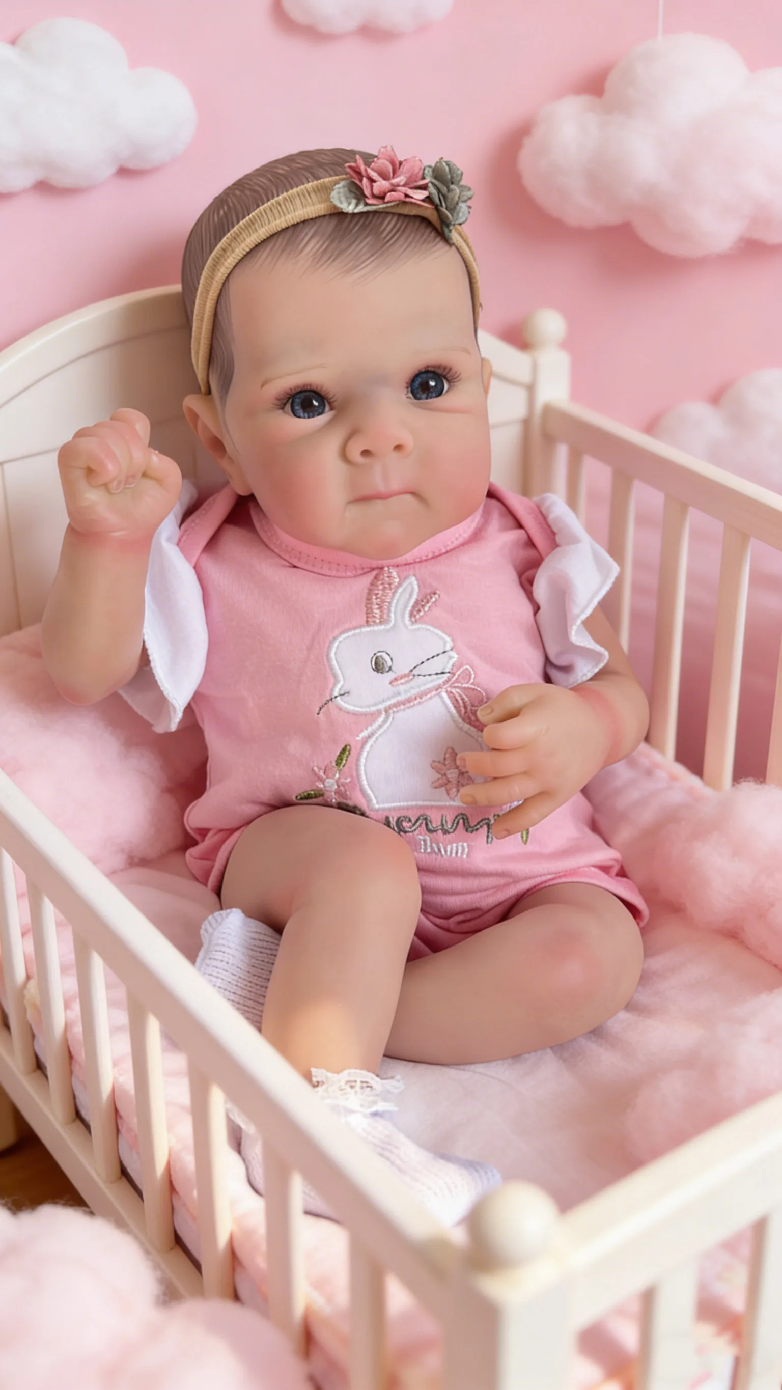 18-calowa, miękka lalka Bettie, wielowarstwowa malowana, skóra 3D z ręcznie malowanymi włosami, widoczne żyłki, miękki materiałowy korpus, realistyczna lalka reborn.