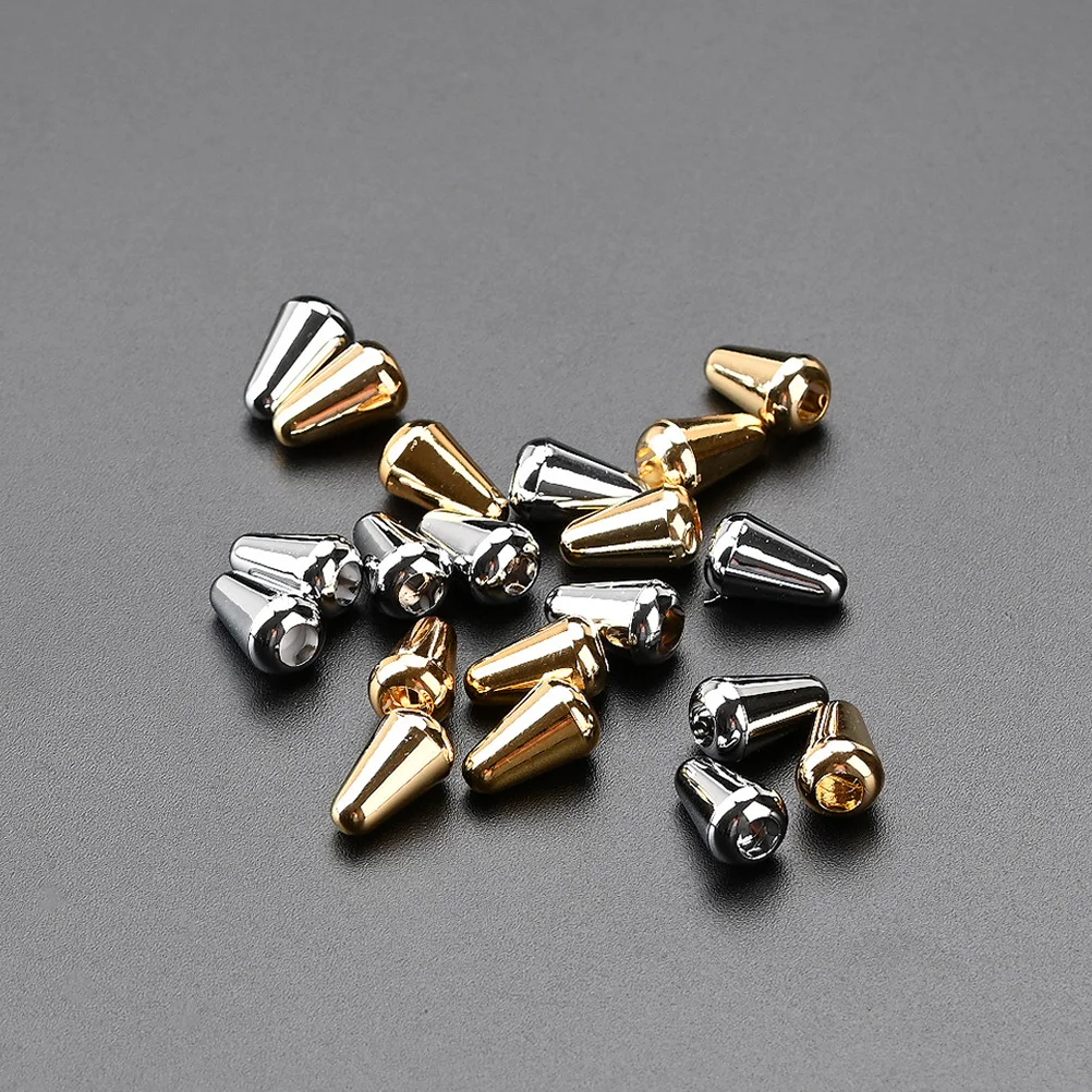 

20 Guitar Black Compact Lightweight Guitar Switch Tip Durable Toggle Switch Tip Covers Bass Knob Caps Accessories Bass