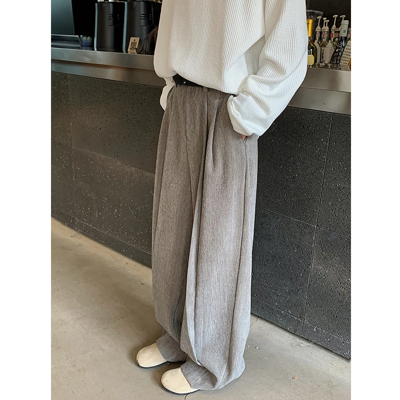 

Black Suit Pants Men Oversized Fashion Society Mens Dress Pants Korean Loose Wide Leg Pants Mens Office Formal Trousers M-3XL