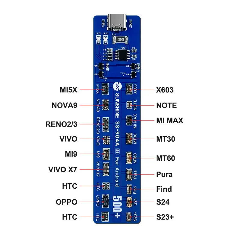SUNSHINE SS-904A SE Android Series Charging Activation Small Board, Suitable for Charging Activation of Android 500+models