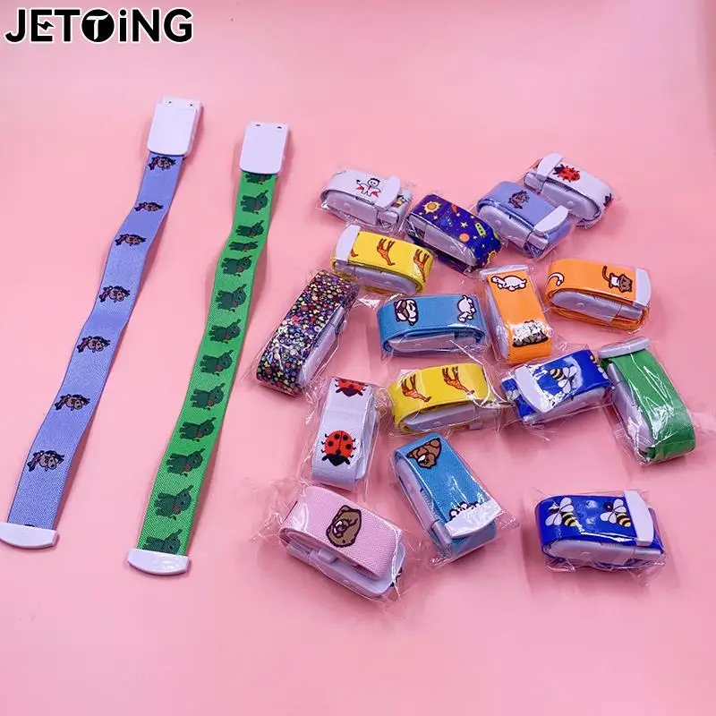 子供用漫画パターン付き緊急ベルト、ポータブルバックル、緊急ストラップ、片手安全、子供用サバイバル、35cm x 2.5cm