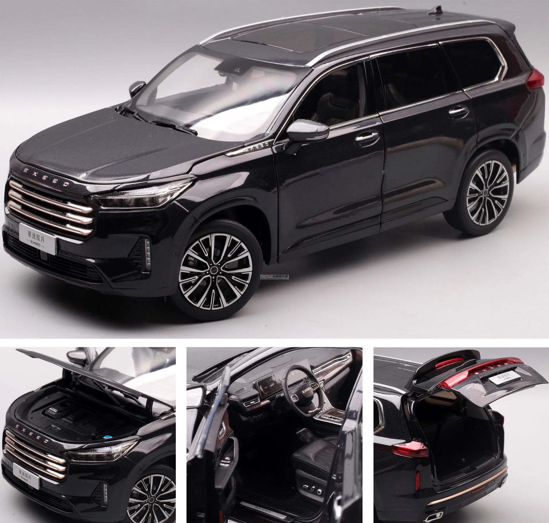 Chery EXEED VX Lanyue 1: 18 Metal Car Model Suv Car Table Decorations Micromodel Adult Gift Collection Original Car Model