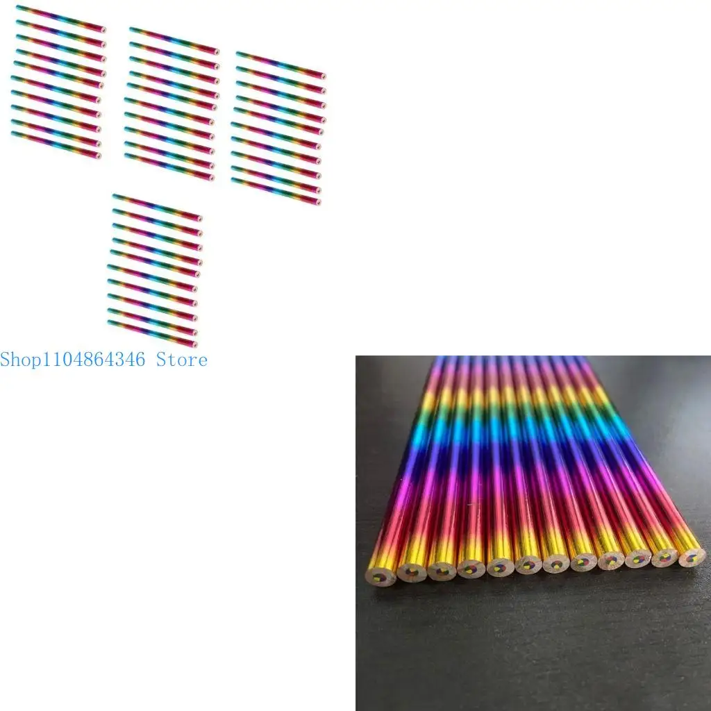 

5ASD 40peeces 4 в 1 цветные карандаши карандаша для радужной раскраски для детей.