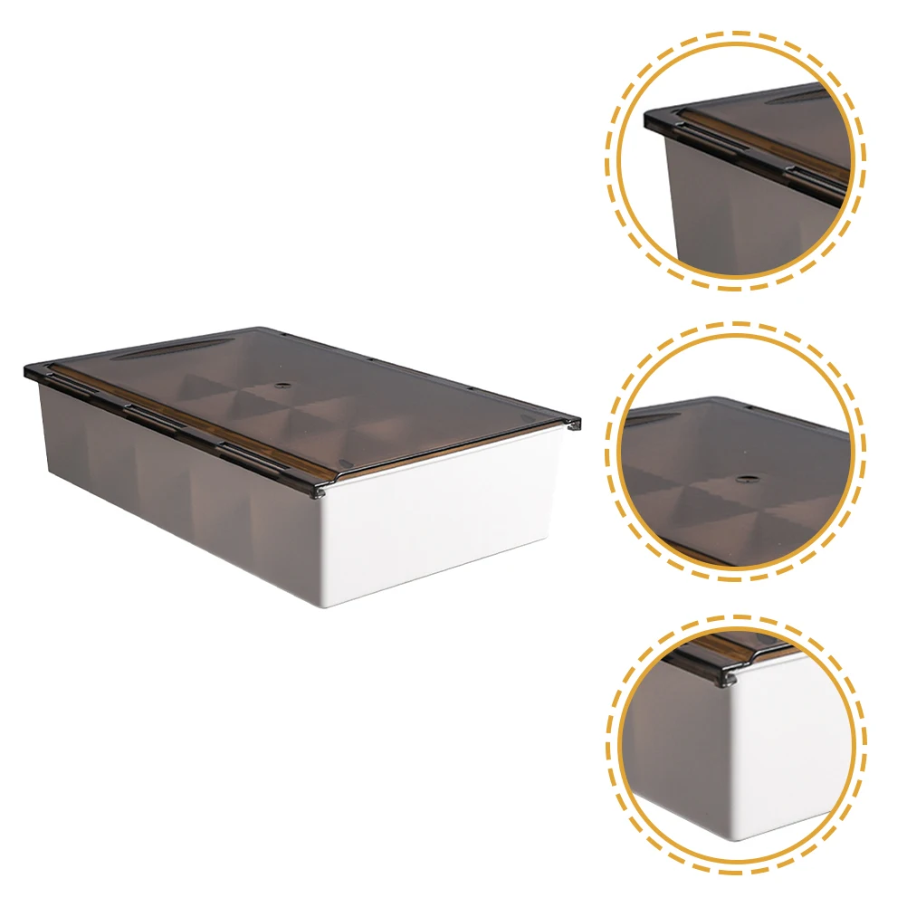 

Drawer Storage Box Clothes Organizer Sock with Lid Drawers Household Plastic Closet Stackable for Dresser