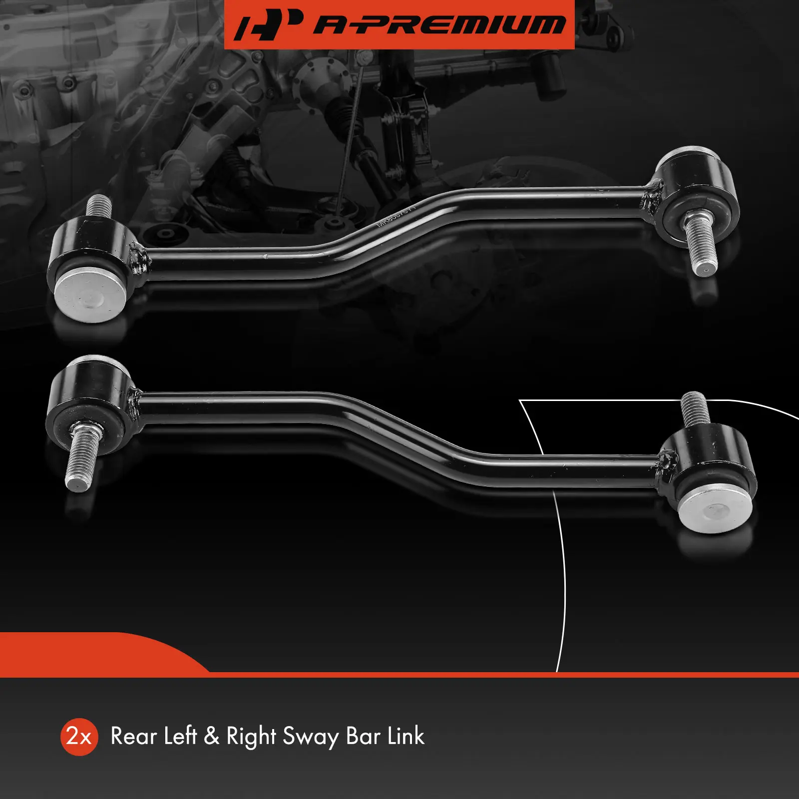 A-Premium 2x Rear Sway Bar Link Kit for Ford F-350 Super Duty 2017-2019 F-450 Super Duty 2005-2019 F-550 Super Duty 1999-2019 F81Z5K484AA