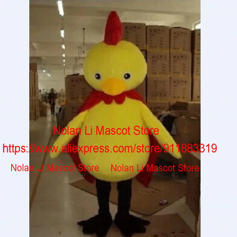 Adults Latest Customized High-Quality EVA Helmet Yellow Rooster Mascot Clothing Cartoon Set Advertising Game Carnival Party 365