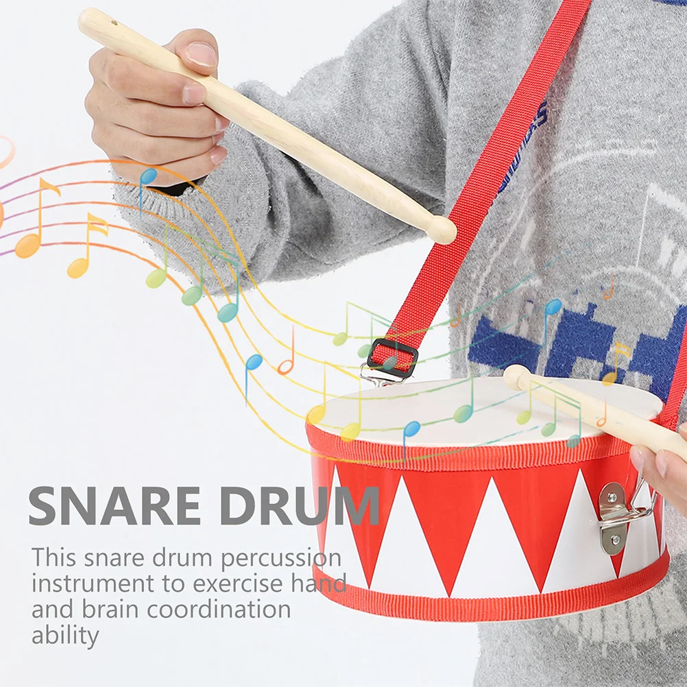 Snare tambor infantil para crianças, brinquedos de percussão, tambores de 5 a 9 anos, kit educacional de madeira, instrumento musical para bebês