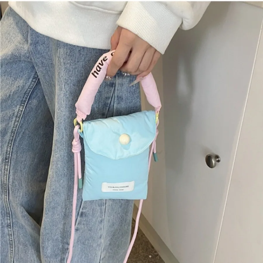 

Fashion cute compact cell phone bag students versatile daily crossbody bag soft cute female niche design small cloth bags