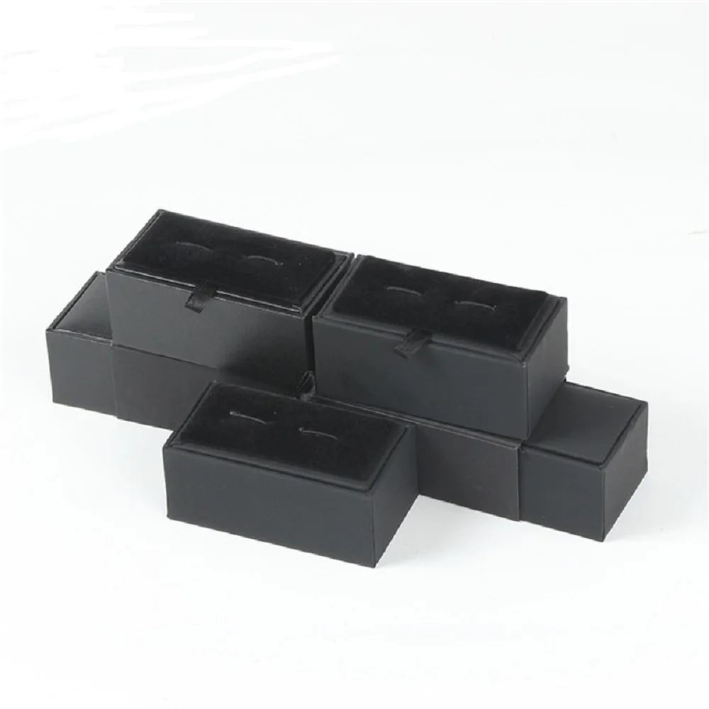 Wholesale Hot Sale Cufflinks Box Gift Box Gemelos New Storage Boxes Jewelry Cuff links Case Craft Badge Box Jewelry case