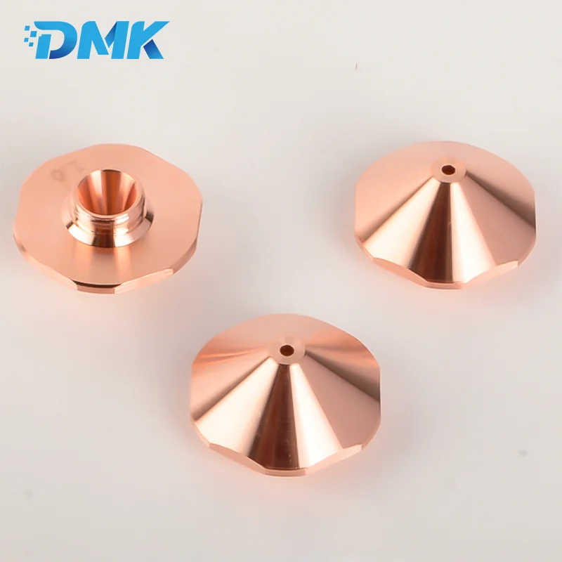 Bocal de corte a laser corpo hexagonal, Copper Cut Bicos para Fiber Laser Cutting Machine, única e dupla camada, D28, H15, M11