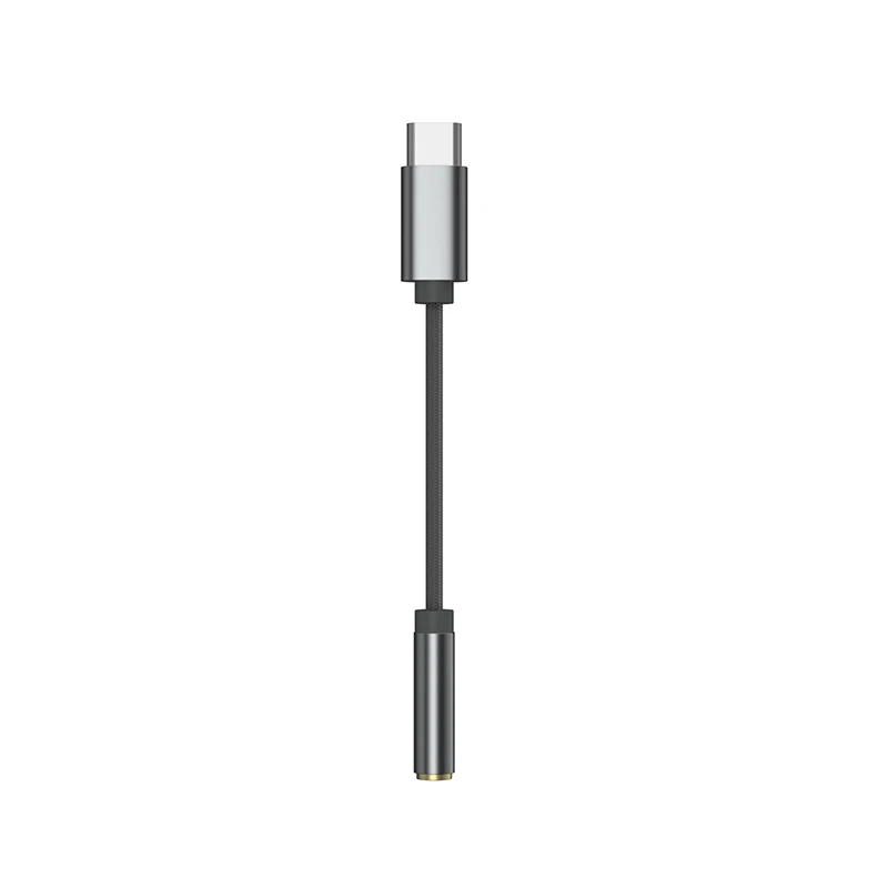 Adaptador de Áudio KZ AM01: Cabo Decodificador HiFi DAC 32bit/384kHz com Amplificador IC de Chip Duplo para Fone de Ouvido, Tipo-C para 3.5mm