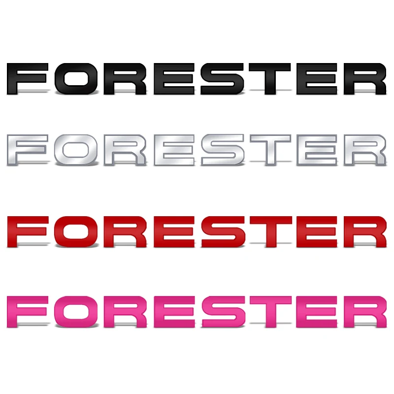 Car-Styling Metal Forester Badge Letter Stickers Car Trunk Body Emblem Accessories