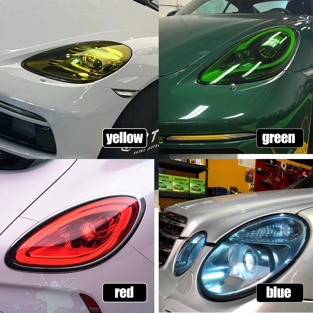 Car Headlight Taillight Protective Film Tint Vinyl Film Auto Lamp Film Sticker Motorcycle Lamp Tinting Films for Cars Accessorys