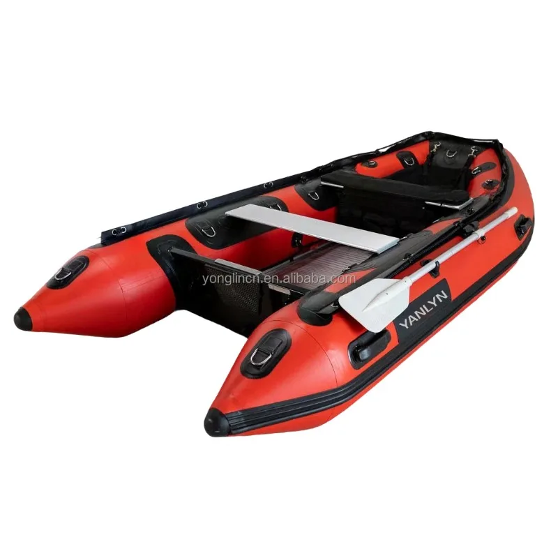 Heavy Duty Inflatable Fishing Boat YLS-360 380 With CE Certification