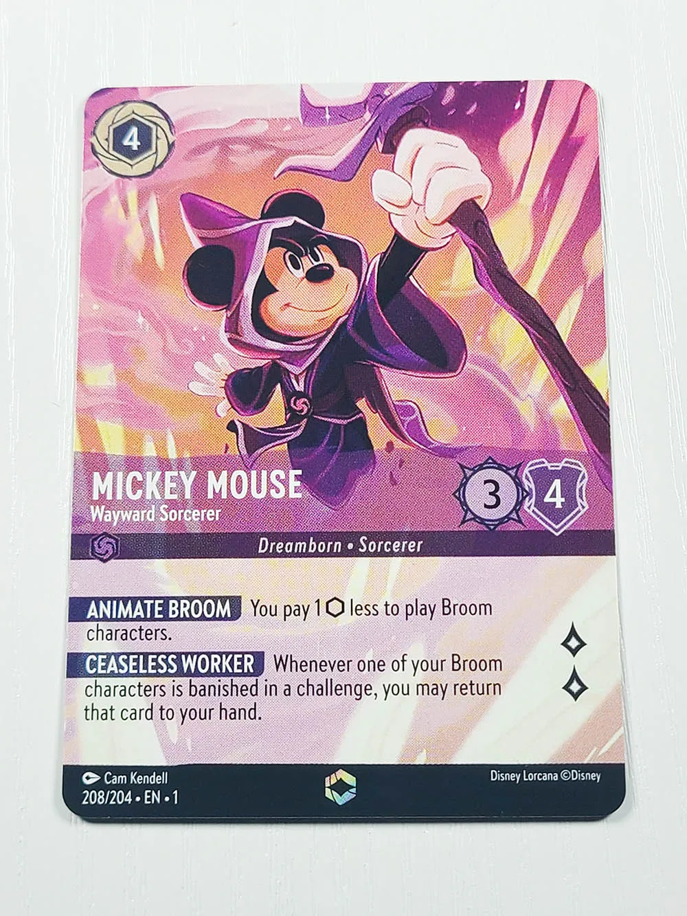 

Disney Lorcana Proxy NoneFoil mickey mouse TCG Game Cards collection