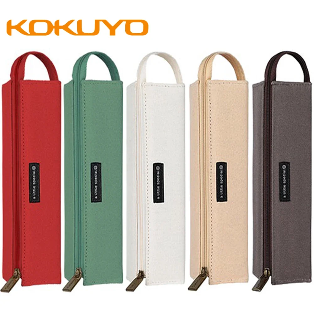 1PC KOKUYO Pencil Case Simple Ins Large Capacity School Student Storage Bag Stationery Box Kawaii School Supplies Pencil Pouch
