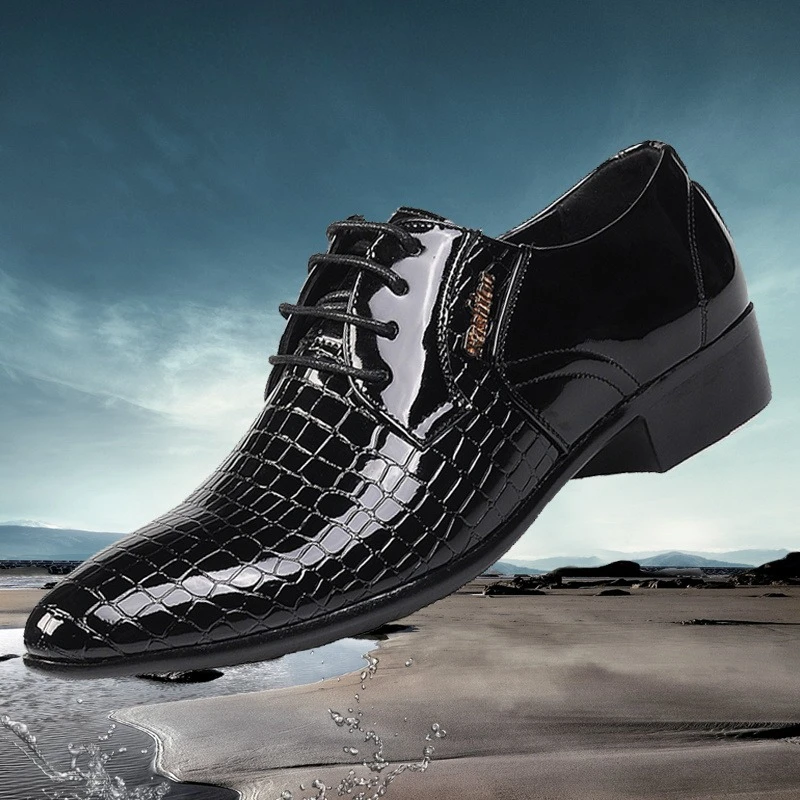 

Деловые мужские деловые туфли, однотонные, черные, из воловьей кожи, не повседневная одежда 39, офисная одежда, новая низкая цена, социальная мужская обувь