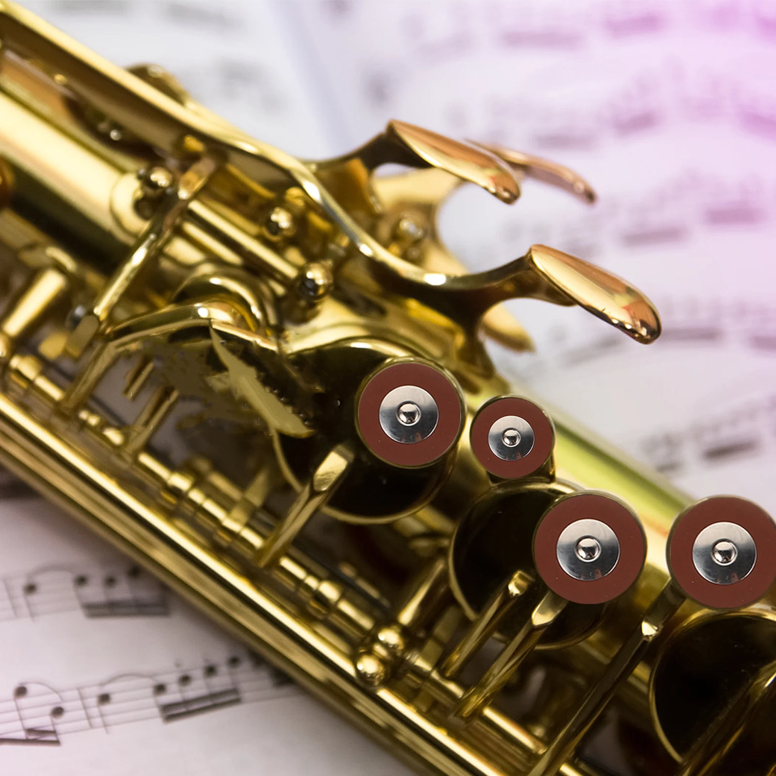 

25Pcs Alto Sax Replacement Pads Saxophone Pad Kit PU Repair Pads for Maintenance Restoration Saxophone Accessories