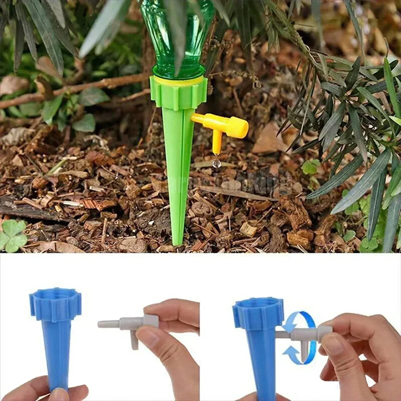 Sistema de riego automático para jardín, dispositivo de goteo de agua automático ajustable para plantas y flores