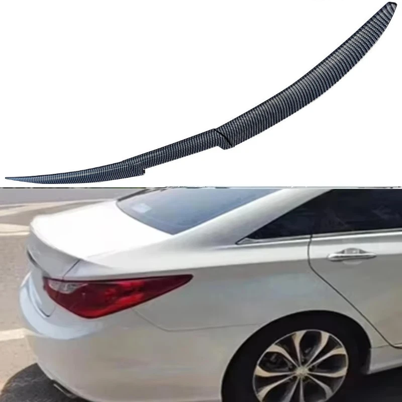 Rear Trunk Lip Spoiler Roof Tail Wing Adjustable For H-yundai Sonata Sedan 2000-2020 Deflector Splitter Diffuser Body Kit Black