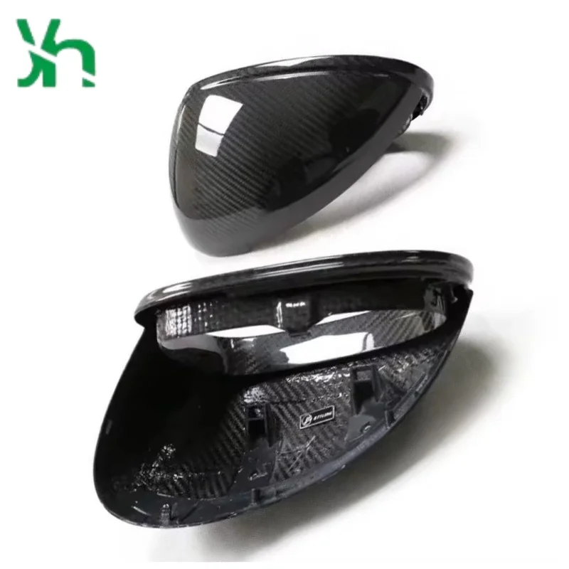 ポルシェ911（2013-15）交換用ドライカーボンファイバーミラーケース、リバースミラーカバー、自動車性能向上パーツ