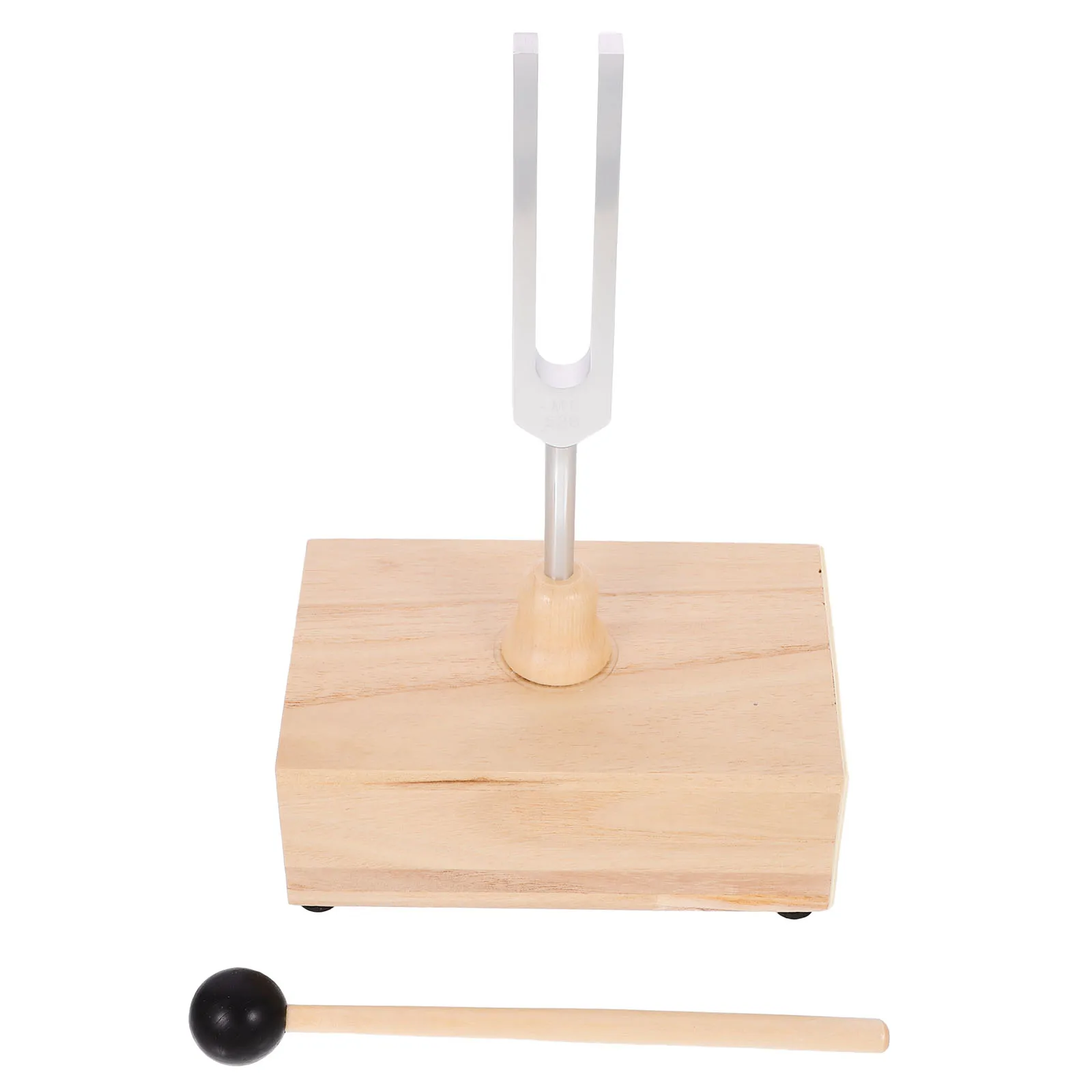 

1Set 528Hz Tuning Fork Wooden Resonator for Healing Meditation Relaxation Sound Therapy Instrument with Mallet Aluminum Alloy