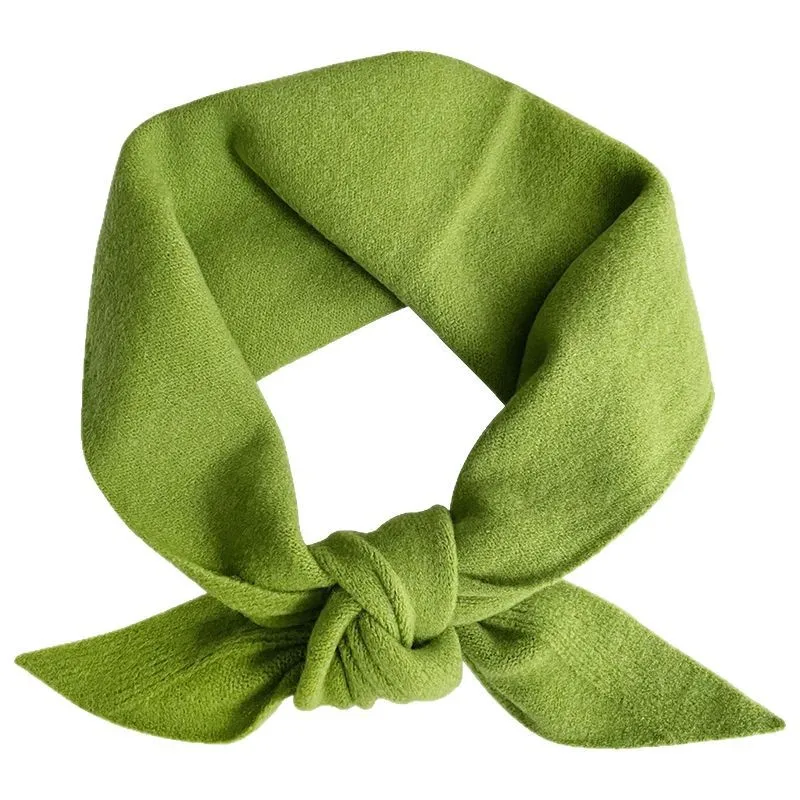 New Wool Knitted Knitted Scarf Multi-functional Warm Triangular Scarf Women Headscarf Winter Warm Knitting Neckerchief Hair Wrap