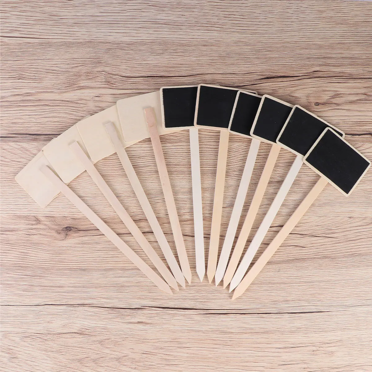 

10pcs Wooden Chalkboard Mini Blackboard Signs for Crafts Plant Labels Boxwood Garden Decoration Art Wedding Christmas