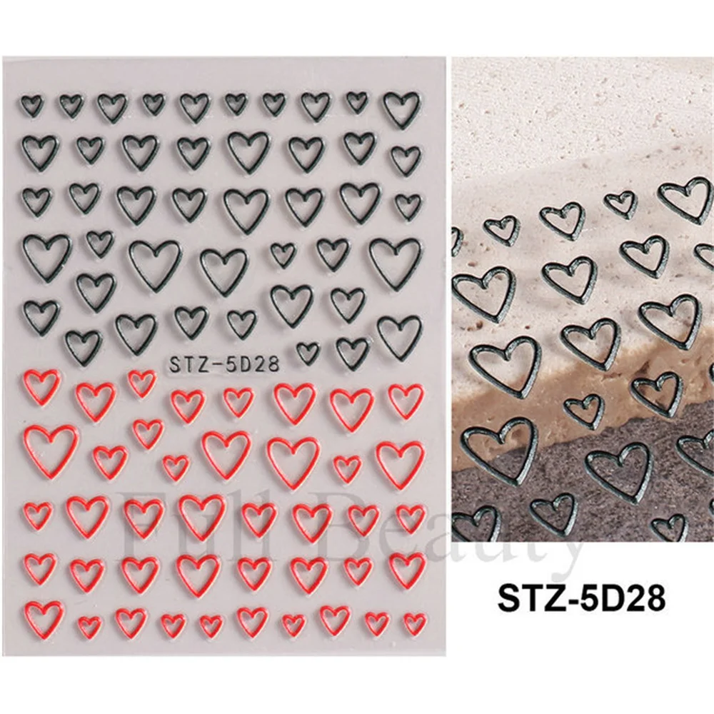 견고하고 튼튼한 꽃 네일 스티커, 아름답고 실용적인 5d 네일 스티커, 간단하고 섬세한 훌륭한 솜씨 하이 퀄리티