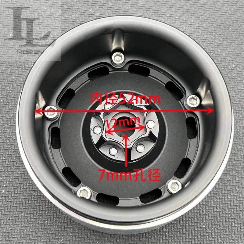 2-parowa piasta koła CNC Retro do samochodu gąsienicowego 1/10 RC Traxxas TRX4 SCX10 Tank 300 rhino Łatwa do sterowania