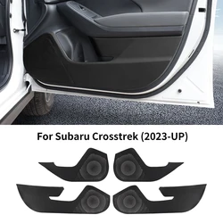 Sticker For Subaru Crosstrek/Impreza 2024 2025 LHD RHD Car Anti-kick Pad Suede Leather Carbon Accessories Door Interior Protect