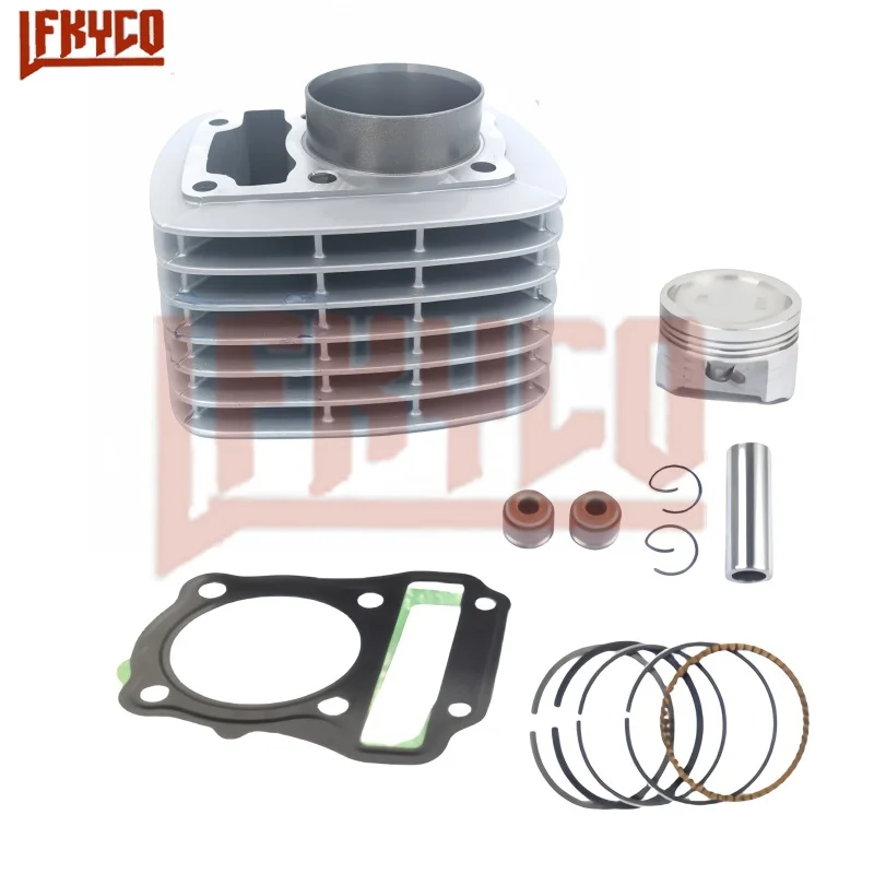 Motorcycle Accessories 52.4mm Engine Parts Cylinder Piston Kit Set 125CC Motor for KYY125 WH125 SDH125 KYY WH1 SDH 125 Motoblock