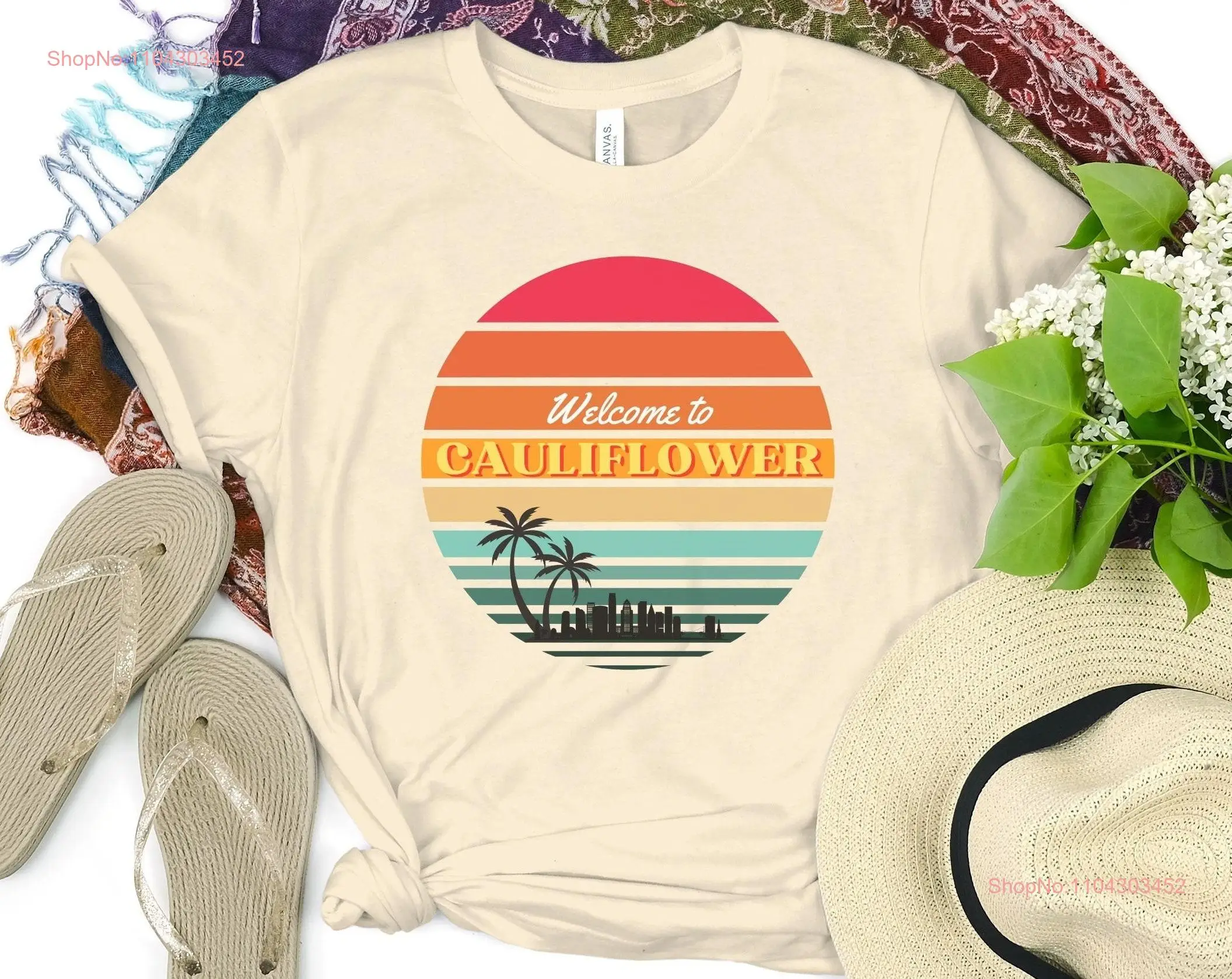 graphic T Shirt Cauliflower pun California Unique gifts Funny shirts Rainbow Birthday gift for her His