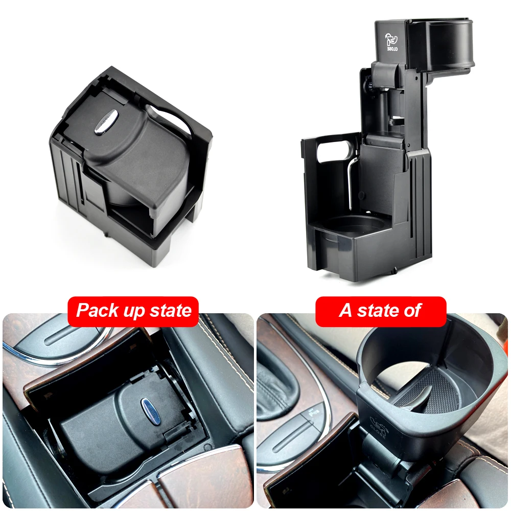 Car Water Cup Holder Center Console Mount Cup Bottle Holder For Mercedes Benz W211 E-Class 2003-2008 Car Accessory 2116800014