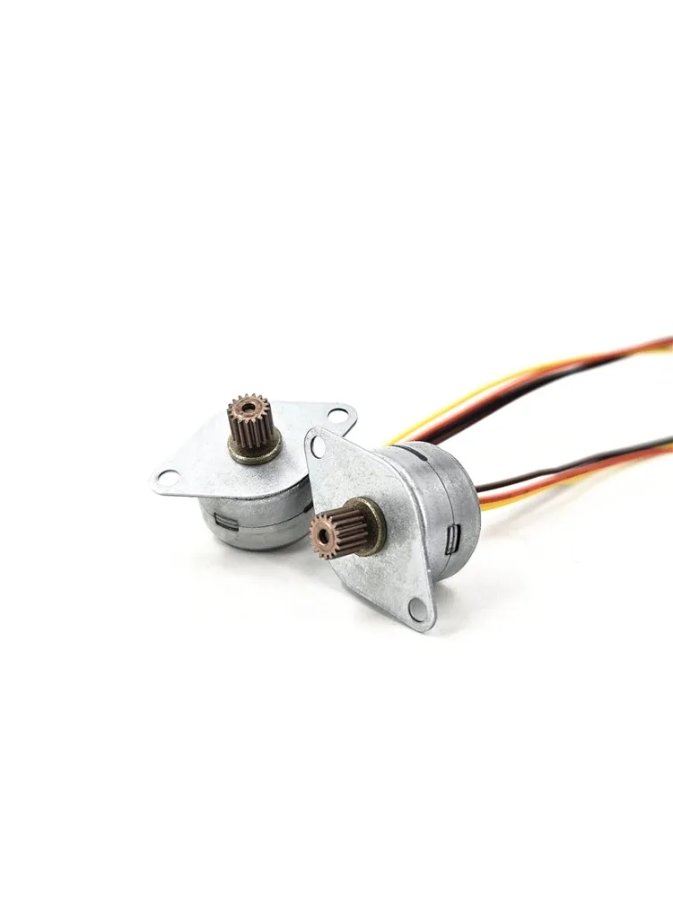 1PC Micro 15MM Diameter Stepper Motor 2-Phase 4-Wire Stepping Motor 13 Ohms with 17 Copper Teeth Gear for Digital Camera