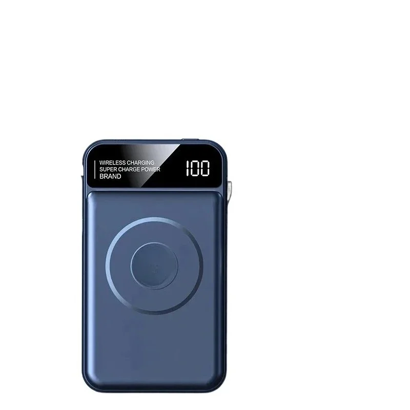 10000mah For Magnetic Charging Built-in Wire Mobile Phone Battery Wireless Charging Power Bank