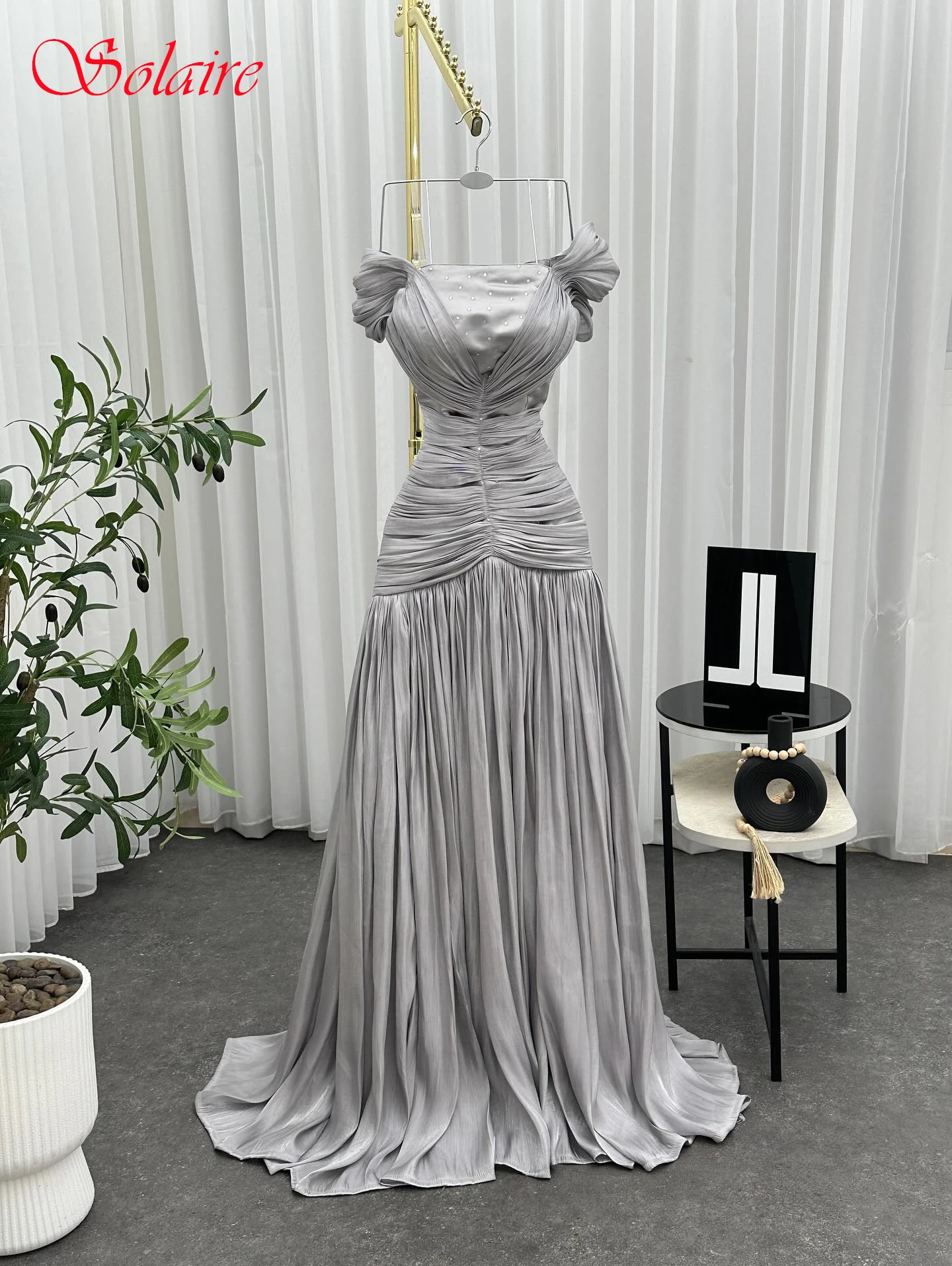 

Customized A-Line Boat Neck Elegant Formal Evening Dress Modern Fashion Celebrity Gowns Temperament Bespoke Occasion Gowns